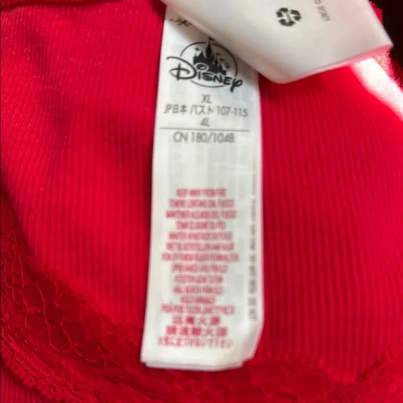 Disney Red Long Sleeve V-Neck Top - Picture 15 of 16